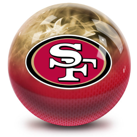 San Francisco 49ers bowling ball