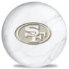 OTB NFL San Francisco 49ers White Marble Bowling Ball
