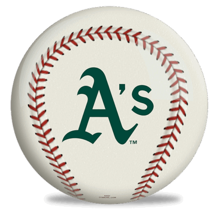 Oakland Athletics MLB Bowling Ball