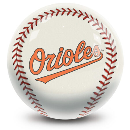 Baltimore Orioles Baseball Logo Bowling Ball - Image 2