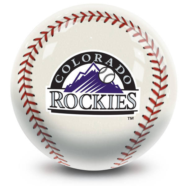 Colorado Rockies MLB Bowling Ball - Image 2