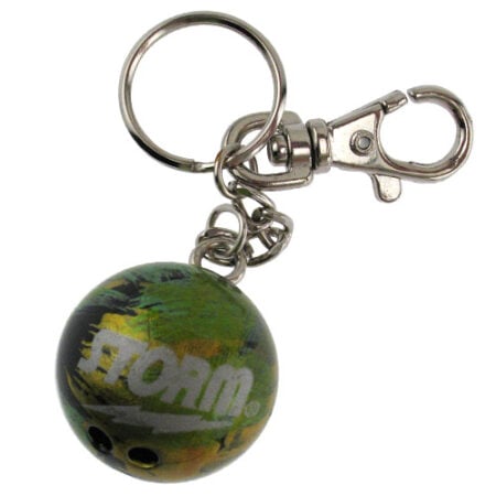 Storm bowling ball key chain