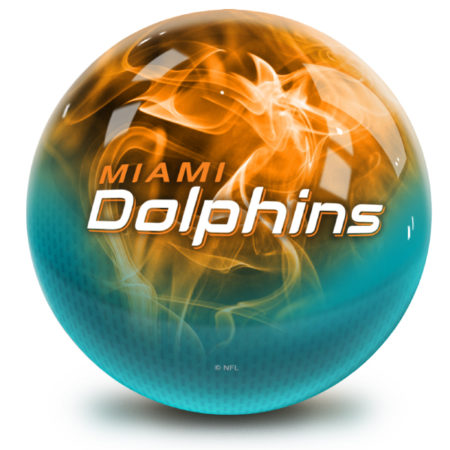 Miami Dolphins bowling ball