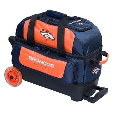 denver broncos nfl double roller bowling bag