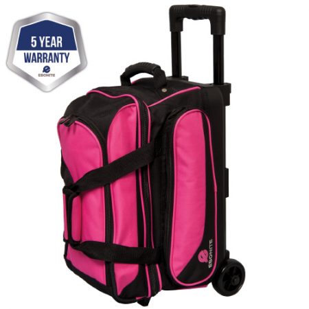 ebonite transport II double roller bowling bag pink