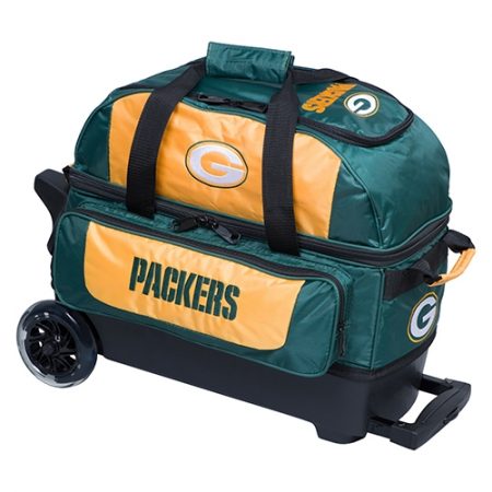 green bay packers nfl double roller bowling bag