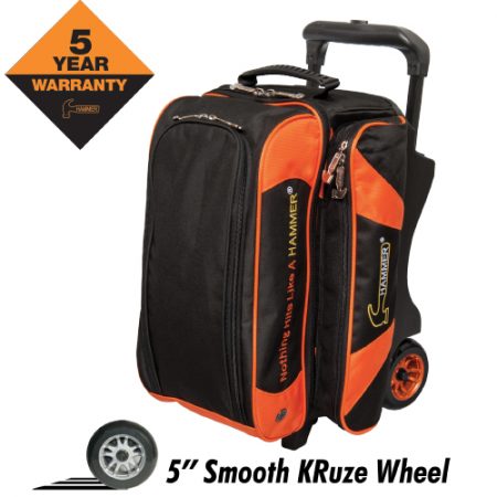 hammer premium double roller bag black orange