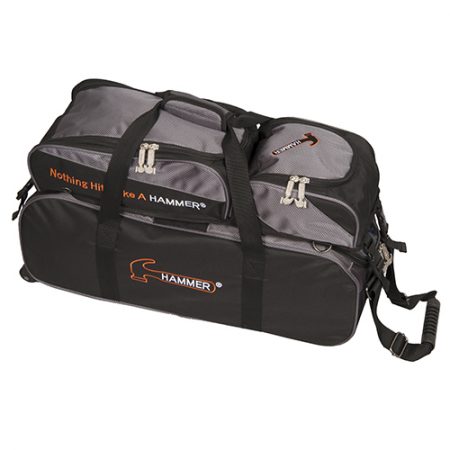 hammer premium triple tote with shoe pouch black carbon