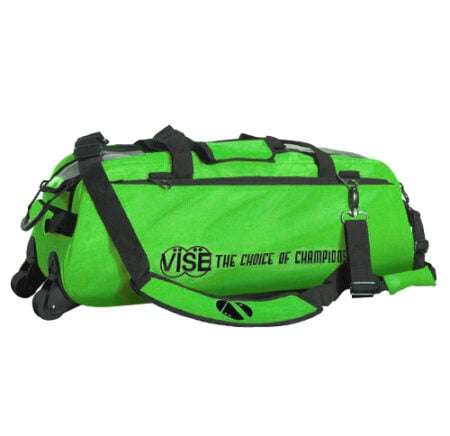vise clear top triple tote neon green