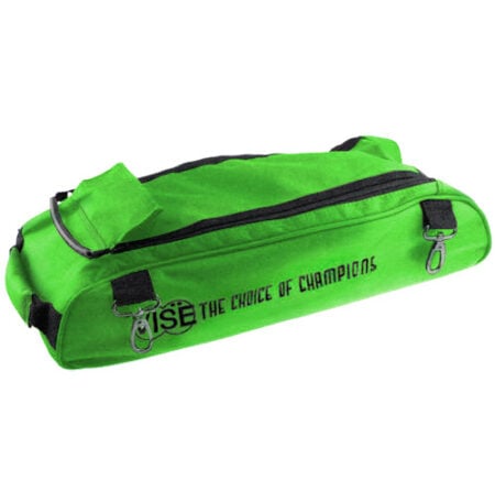 vise triple tote shoe bag neon green