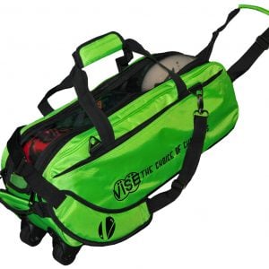 Vise Clear Top Triple Bowling Ball Tote Neon Green