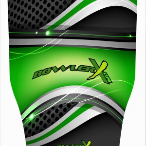 BowlerX.com Dye Sublimated Compression Sleeve Black/Green