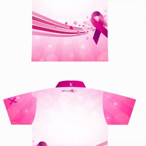 BowlerX.com Dye Sublimated Breast Cancer Bowling Shirt