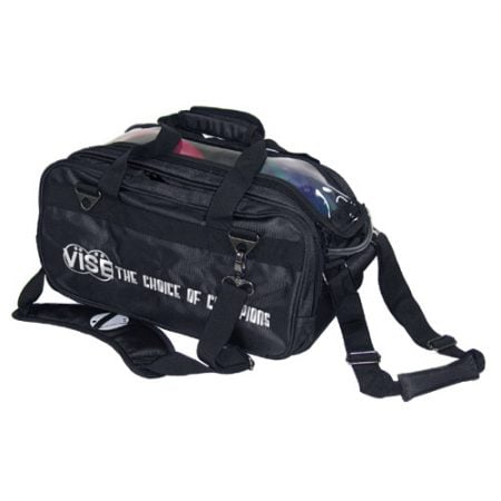 Vise 2 Ball Roller Clear Top Tote Black