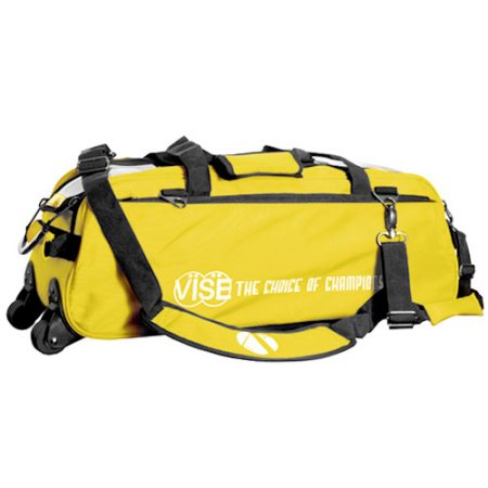 Vise Clear Top Triple Bowling Ball Tote Yellow