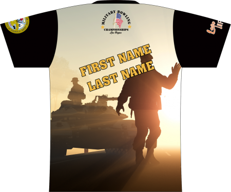Military Bowling Army Dye-Sublimated Shirt - Image 3
