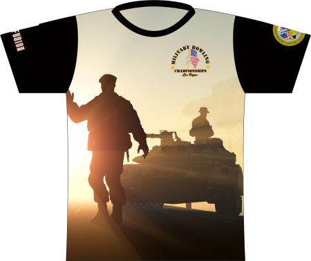 Military Bowling Army Dye-Sublimated Shirt