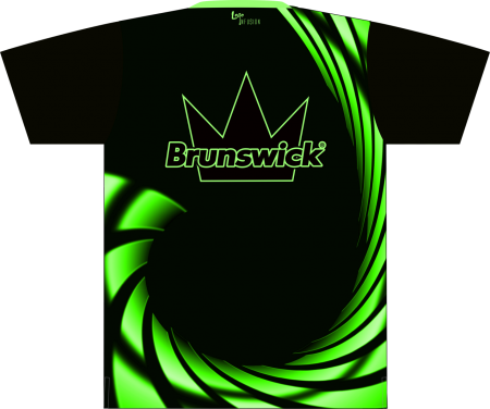 Brunswick Black/Green Swirl Dye-Sublimated Shirt - Image 2