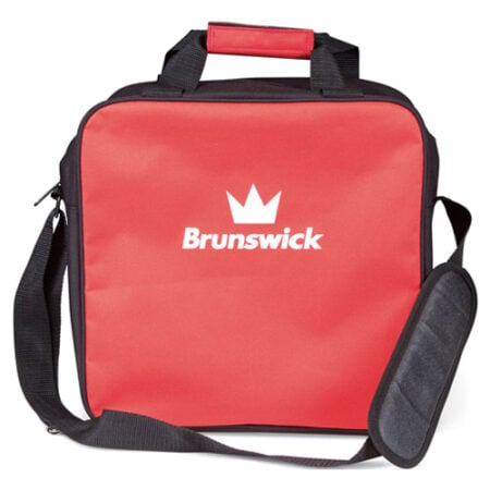 brunswick tzone single 1 ball bowling ball tote red
