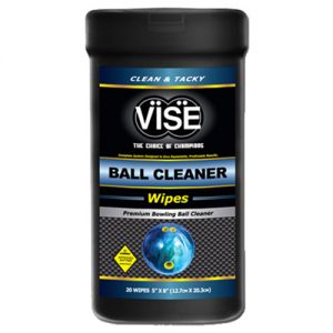 VISE Bowling Ball Cleaner Wipes - 20 Wipes