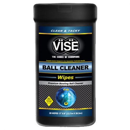 VISE Bowling Ball Cleaner Wipes - 20 Wipes