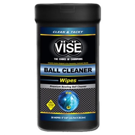 VISE Bowling Ball Cleaner Wipes - 20 Wipes