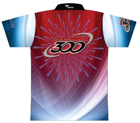 Columbia 300 Red/Blue Dye-Sublimated Shirt - Image 2