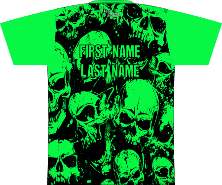 Hammer Green Skulls Dye-Sublimated Shirt - Image 3