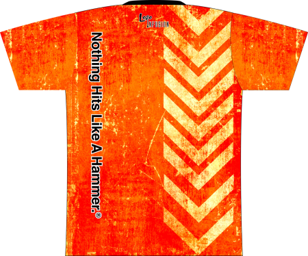 Hammer Orange Tread Dye-Sublimated Shirt - Image 2
