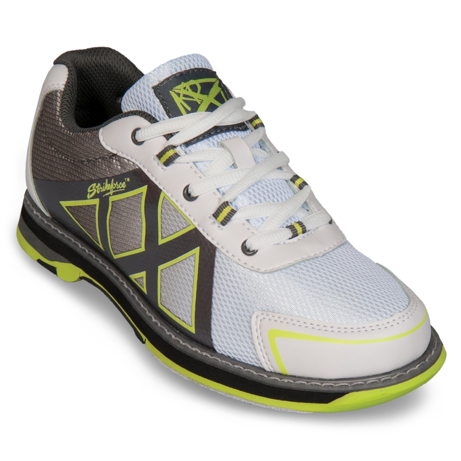 KR Strikeforce Women s Kross White Grey Yellow Bowling Shoes BowlerX