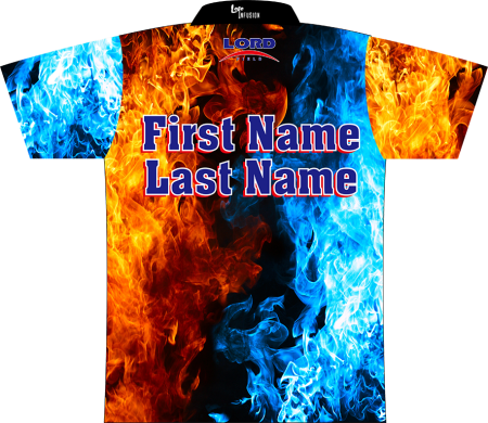 Lord Field Red/Blue Flames Dye-Sublimated Shirt - Image 3