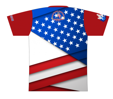 Military Bowling Patriotic 2 Dye-Sublimated Shirt - Image 2