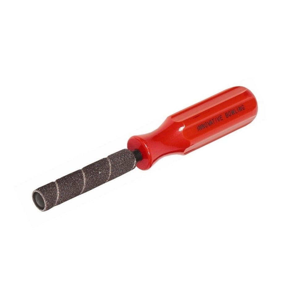 Innovative Red Handled Bowling Ball Sanding Tool