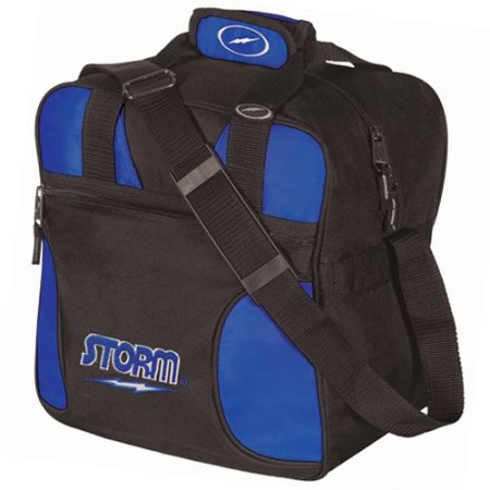 Storm 1-Ball Solo Single Tote Bowling Bag Black-Royal