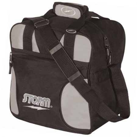 Storm 1-Ball Solo Single Tote Bowling Bag Black-Silver