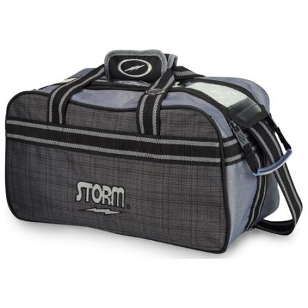 Storm 2 Ball Tote Charcoal Plaid/Grey/Black