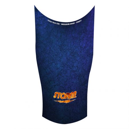 Storm Blue Grunge Flame Dye-Sublimated Compression Sleeve