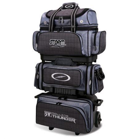 Storm Rolling Thunder 6-Ball Bag Charcoal Plaid/Grey/Black
