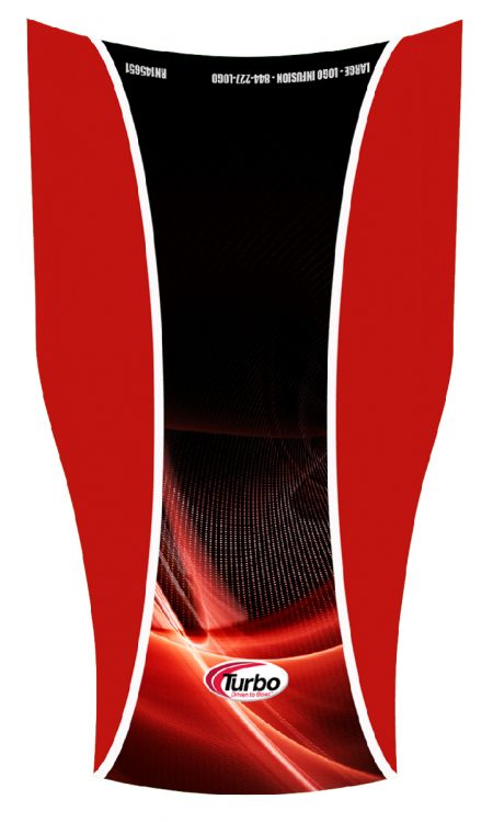 Turbo Red/Black Color Block Dye-Sublimated Compression Sleeve