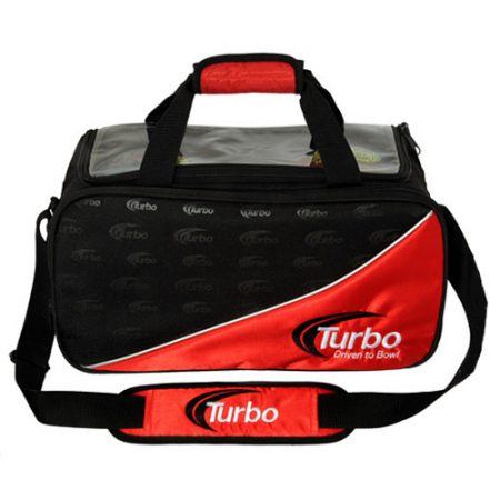 Turbo Clear Top Double Tote Red/Black