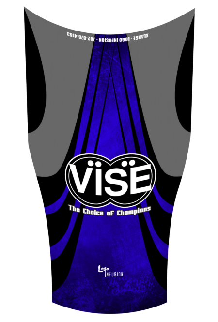 VISE Blue Dye-Sublimated Compression Sleeve