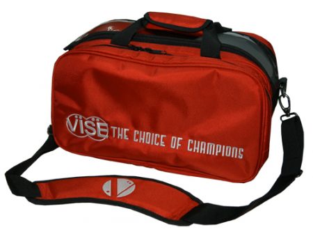 Vise Clear Top Plus Double Bowling Ball Tote Red