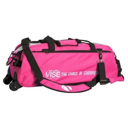 Vise Clear Top Triple Bowling Ball Tote Pink