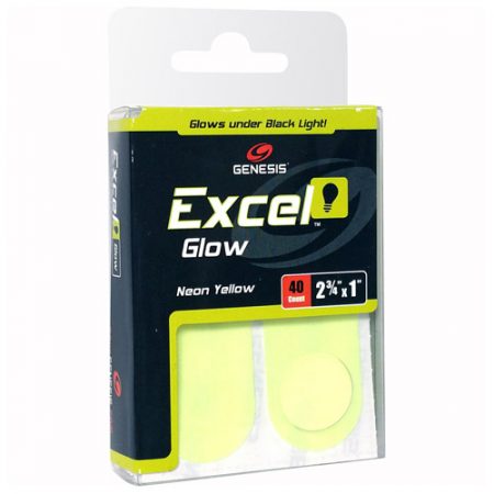Genesis Excel Glow Neon Yellow Black Light Performance Tape - 40CT
