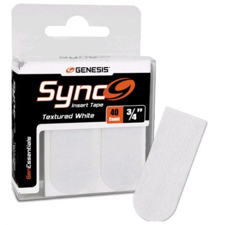 Genesis Sync Tape 3/4" Textured White Fabric - 40 Piece