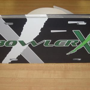 BowlerX.com Logo Vanity License Plate