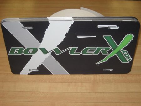 BowlerX.com Logo Vanity License Plate