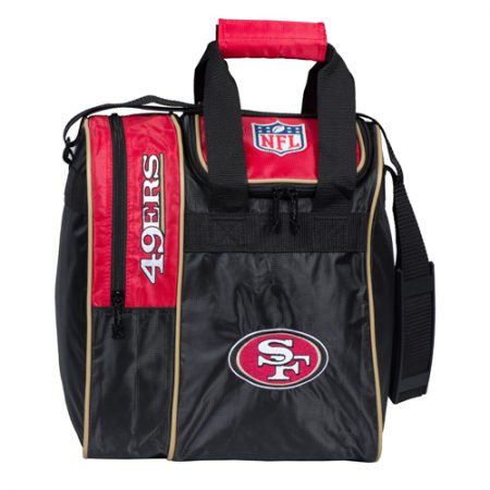 nfl 49ers single bowling ball tote