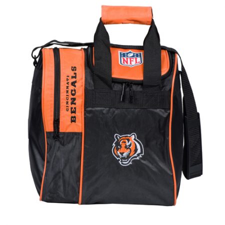 nfl bengals single bowling ball tote