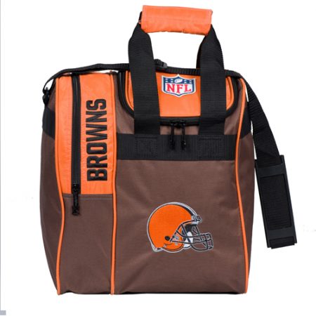 nfl browns single bowling ball tote